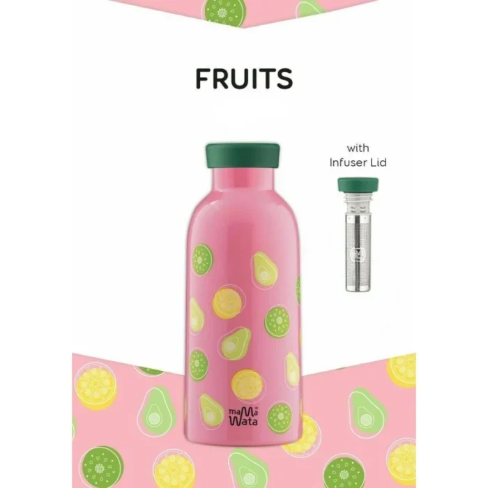 Mama Wata Double Walled Bottle Fruits (incl. Infuser) - Image 2