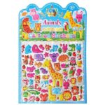 Στίκερ 3d ζωάκια καρτέλα μεγάλη Καρ=33x23cm