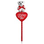 Στυλό με αρκουδάκι & καρδιά i love you