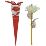 Τριαντάφυλλο με φως σε κουτί