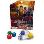 Gonggi παιχνίδι squid game με τριγωνική βάση και τυχερή φιγούρα