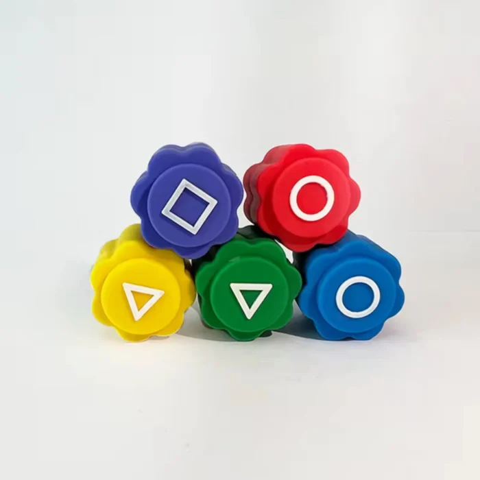 Gonggi παιχνίδι squid game με τετράγωνη βάση σιλικόνης - Image 2