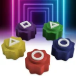 Gonggi παιχνίδι squid game με τετράγωνη βάση σιλικόνης - Image 4