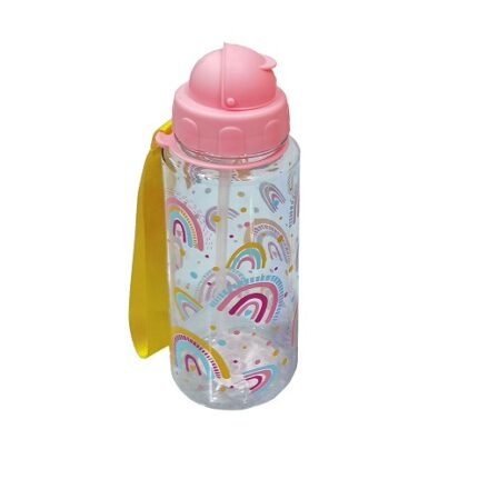 Παγούρι με Καλαμάκι Ουράνιο Τόξο