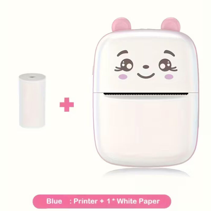 Mini Thermal Printer white-pink - Image 1