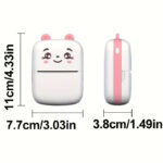 Mini Thermal Printer white-pink - Image 3