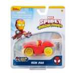 SPIDEY AND HIS AMAZING FRIENDS 7.5 cm METAL VEHICLE WITH FIGURE W1 - IRON MAN