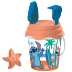 Κουβαδάκι με Αξεσουάρ Stitch σετ 5 Τεμ. ø17cm