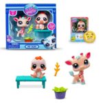 Littlest Pet Shop Gen 7 Series 2 Pet Pairs - Giraffe #92 and Sloth #93