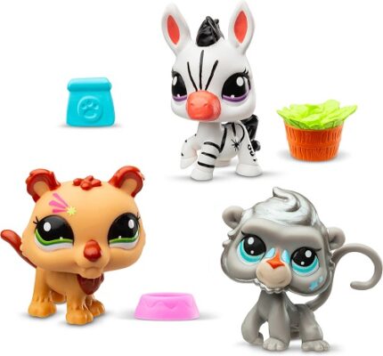 Littlest Pet Shop 2024 Generation 7 Pet Trio Zoo Pets Mini Figure 3-Pack