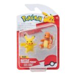 POKEMON FIGURES FIRST PARTNER - PIKACHU AND CHARMANDER