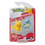 Jazwares Pokemon Figures Squirtle & Pikachu 5cm