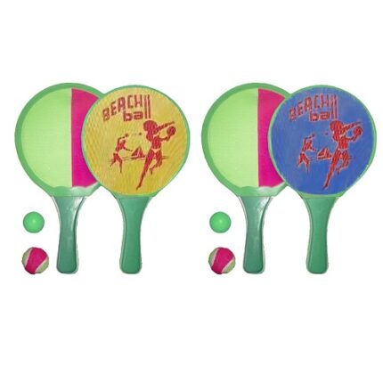 Ρακέτες 2 Όψεων σετ=2 + 2μπαλακια 33x19x0,9cm