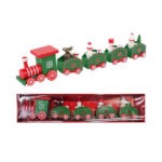 Τραινάκι Ξύλινο Χριστουγεννιάτικο 25x5,5cm
