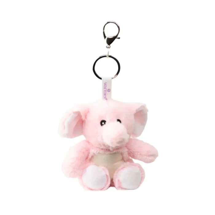 Warmies® Bag Charms Ροζ Ελέφαντας - Image 1