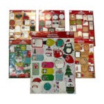 Ευχετήρια Αυτοκόλλητα Χριστουγέννων για Δώρα σετ=60τεμ 24x28,5cm