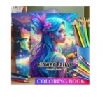 Coloring book flower fairy
