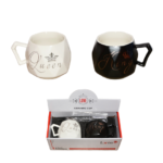 Σετ 2 Κεραμικές Κούπες Queen & King – 250ml
