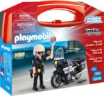 Playmobil Βαλιτσάκι City Action Αστυνόμος με Μοτοσικλέτα για 4 ετών