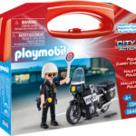 Playmobil Βαλιτσάκι City Action Αστυνόμος με Μοτοσικλέτα για 4 ετών