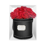 Κουτί Κυλινδρικό με 21 Τριαντάφυλλα