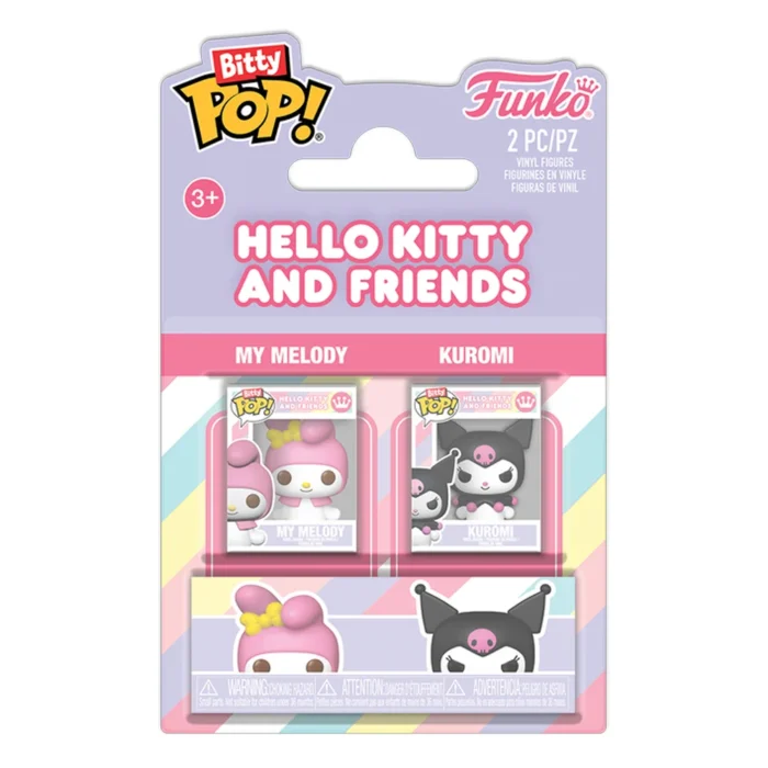 Funko Bitty Pop! Hello Kitty and Friends - My Melody & Kuromi - Image 1