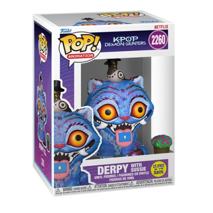 Funko Pop! Animation: K-Pop Demon Hunters - Derpy with Sussie #2260 Glows in the Dark - Image 1