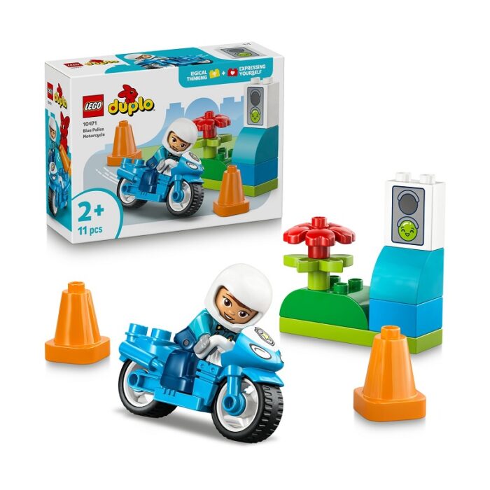 LEGO-DUPLO-POLICE LEGO Duplo Blue Police Motorcycle για 2+ Ετών - Image 1