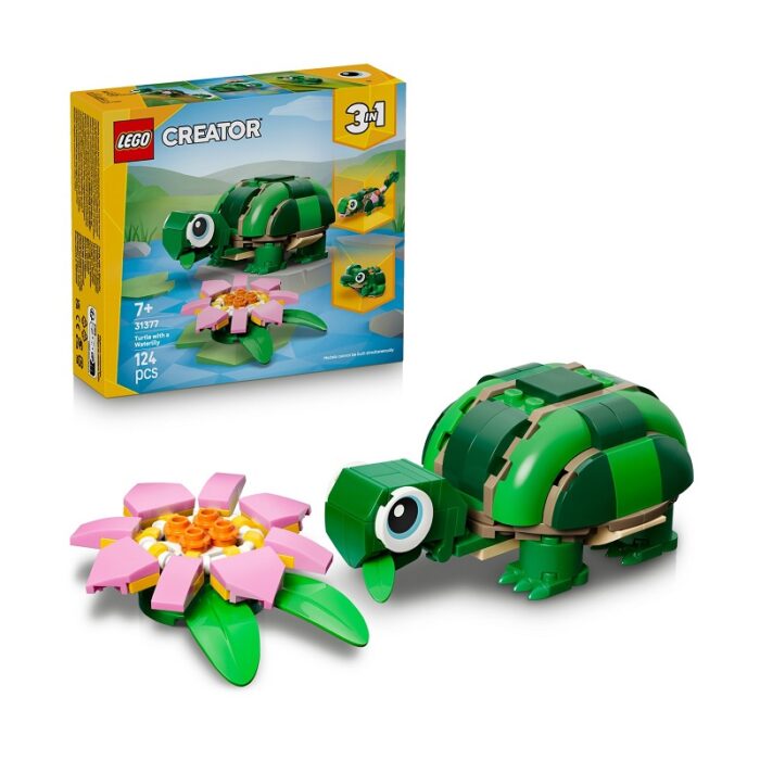 LEGO Creator 3-in-1 Turtle with a Water Lily Flower για 7+ Ετών - Image 1