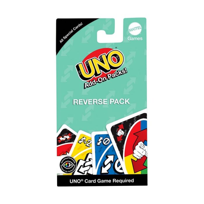 UNO-REVERSE-PACK12 Mattel Uno: Add-On Packs Reverse Pack - Image 1