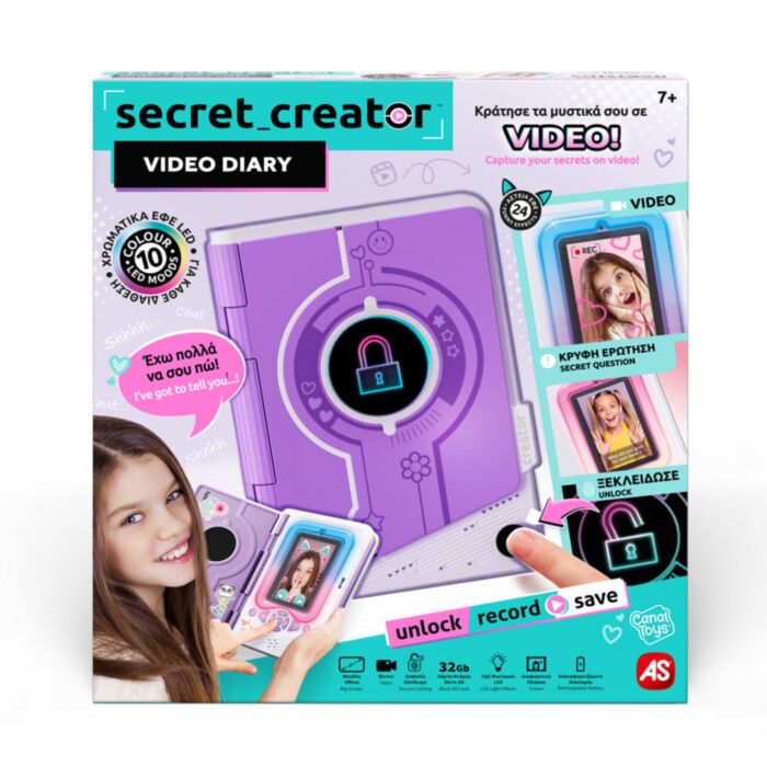 secret-creator AS Company Secret Creator Video Diary Journal Ηλεκτρονικό Ημερολόγιο Για 8+ Χρονών - Image 1