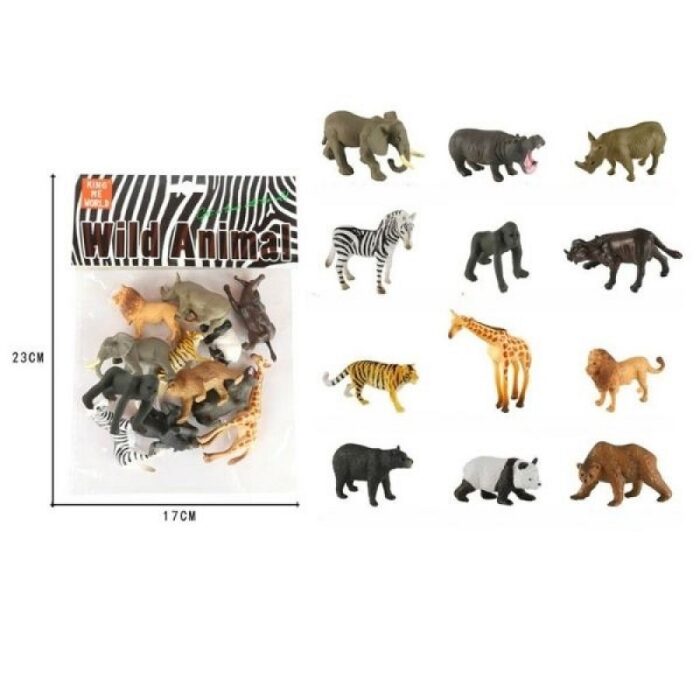 Σετ Παιχνιδιού Με Άγρια Ζώα 12τμχ - Image 1