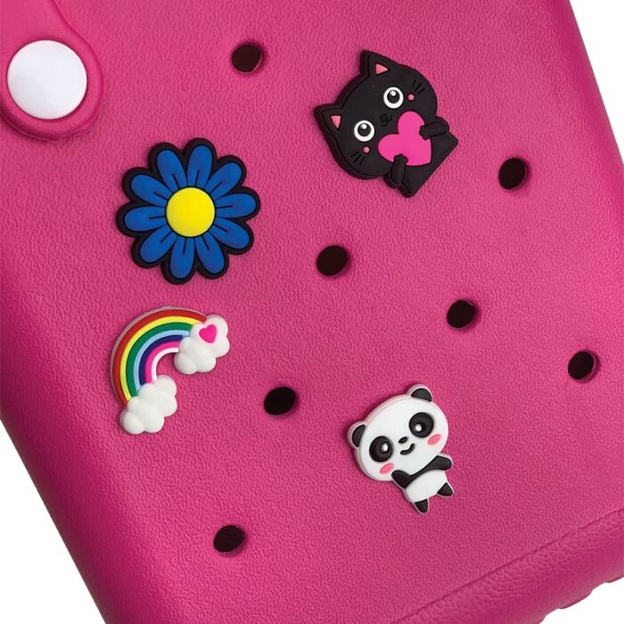 Cactus Croqbag Διακοσμητικά Pins 16x20 Cm Φούξια - Image 3