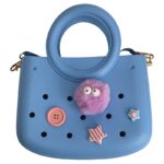 Cactus CROQBAG με διακοσμητικά pins – 22×26 cm – ΓΑΛΑΖΙΟ