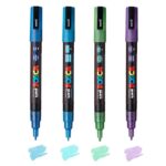 Uni-Ball Ανεξίτηλοι Μαρκαδόροι Glitter 1.3mm Σετ 4 χρώματα