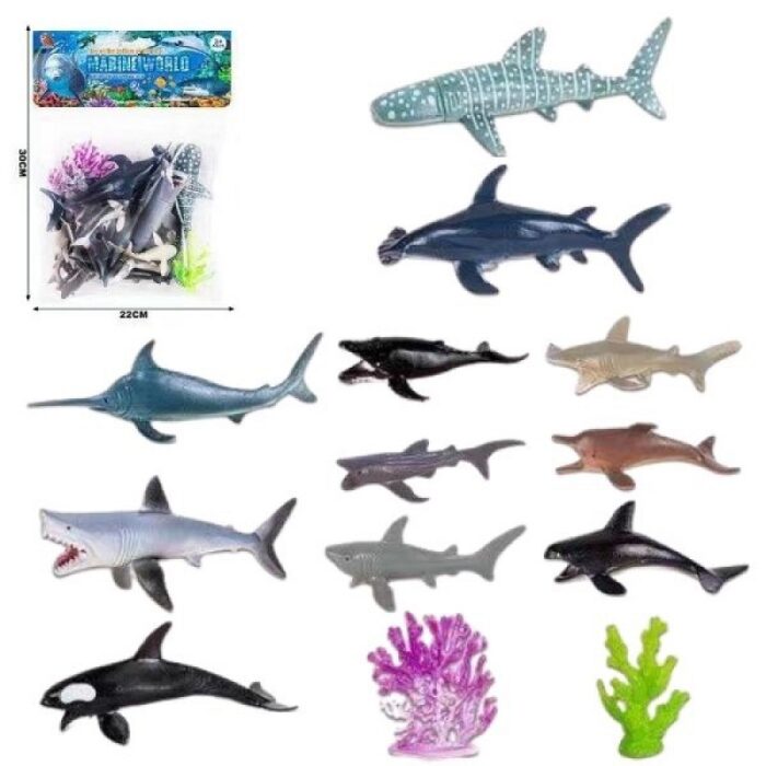 Σετ Παιχνιδιού Ζώα Της Θάλασσας 11τμχ - Image 1