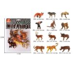 Σετ Παιχνιδιού Με Άγρια Ζώα 2 12τμχ