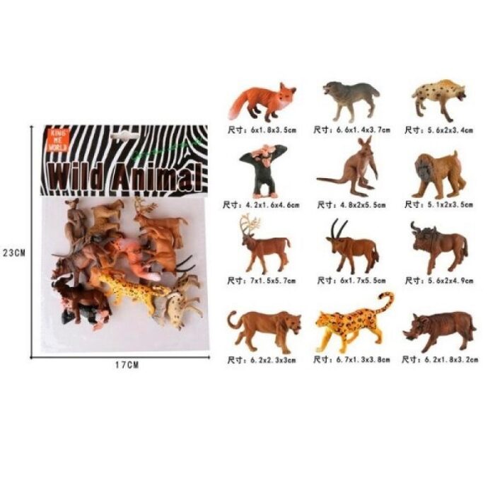 Σετ Παιχνιδιού Με Άγρια Ζώα 2 12τμχ - Image 1