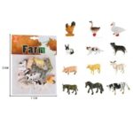 Σετ Παιχνιδιού Με Ζώα Φάρμας 12τμχ