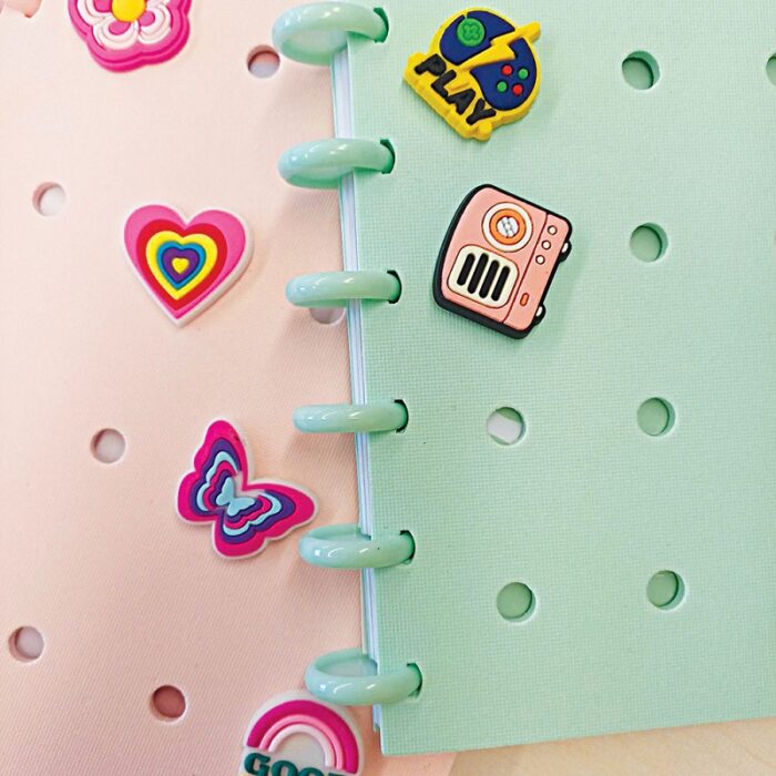 Cactus Σημειωματάριο “CROQNOTES” A5 με διακοσμητικά pins - Image 3