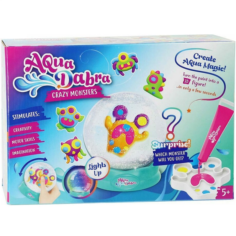 AQUA-MONSTERS Aqua Dabra Κατασκευή Χιονόμπαλα Με Φως Crazy Monsters 8τμχ - Image 1