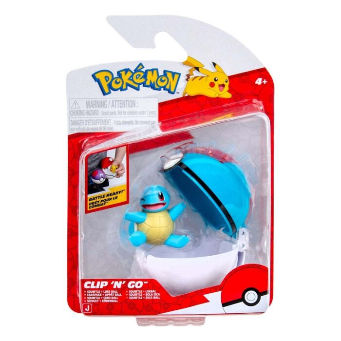 JAZWARES POKEMON CLIP N GO POKE BALL ΚΑΙ ΦΙΓΟΥΡΑ - SQUIRTLE - Image 1