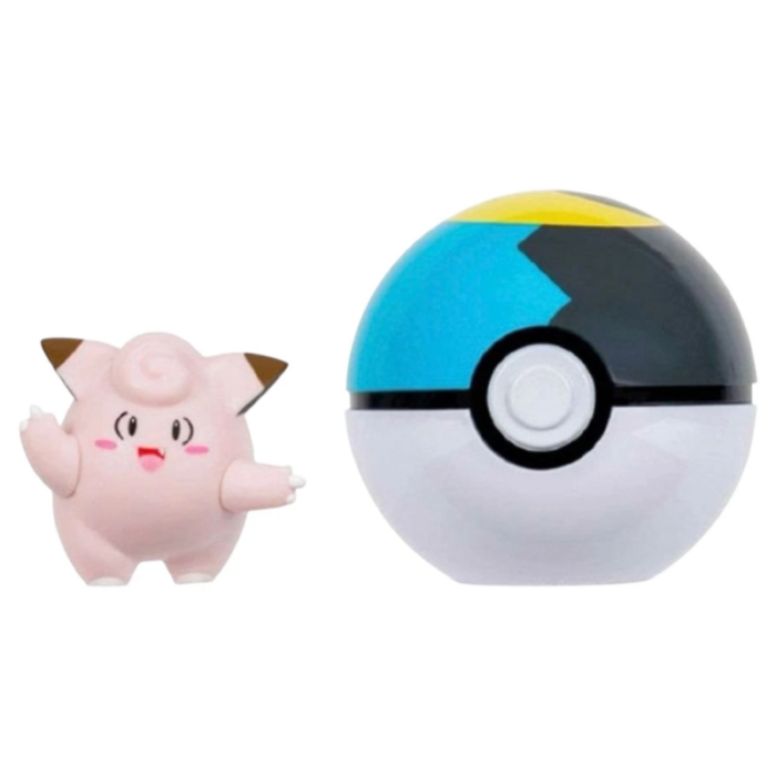 POKEMON-CLEFAIRY POKEBALL CLIP N GO ΜΕ ΦΙΓΟΥΡΑ CLEFAIRY - Image 1