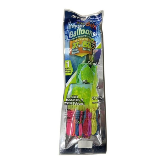 WATER-BALLOON Νερόμπομπες Παιδικές Χρωματιστές 37τμχ - Image 1