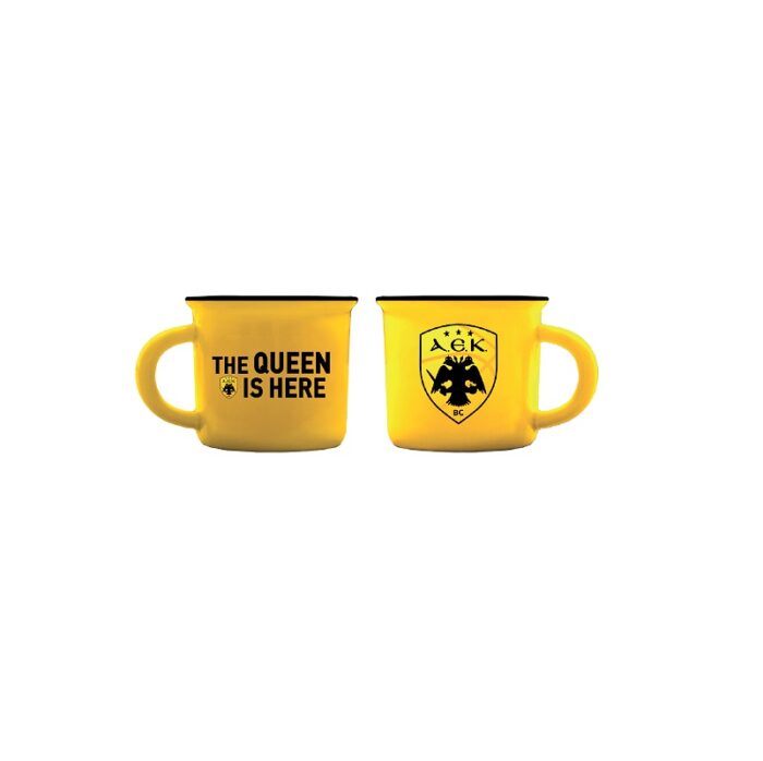 Κούπα espresso - ΑΕΚ Μπάσκετ 1 / κίτρινο The Queen Is Here - Image 1