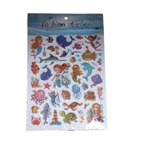 MERMAID-STICKERS Αυτοκόλλητα puffy γοργόνα - Image 1