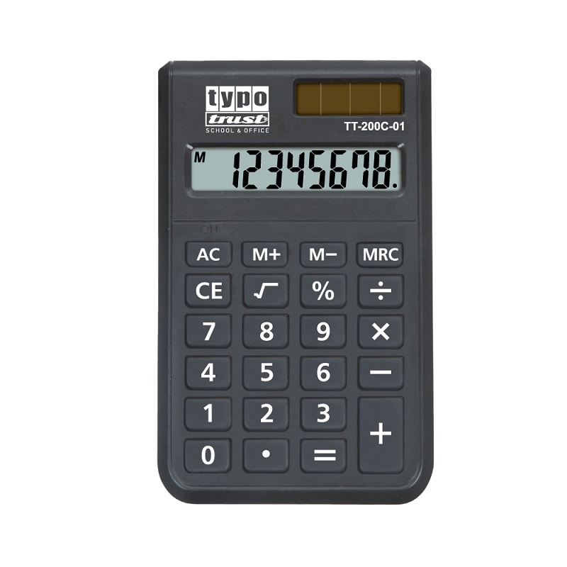 CALCULATOR TYPOTRUST ΑΡΙΘΜΟΜΗΧΑΝΗ ΤΣΕΠΗΣ ΜΑΥΡΗ - Image 1