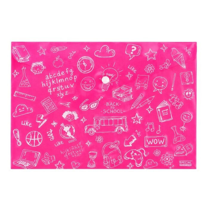 Φάκελος Κουμπί Α4 Doodle Bag - Image 3