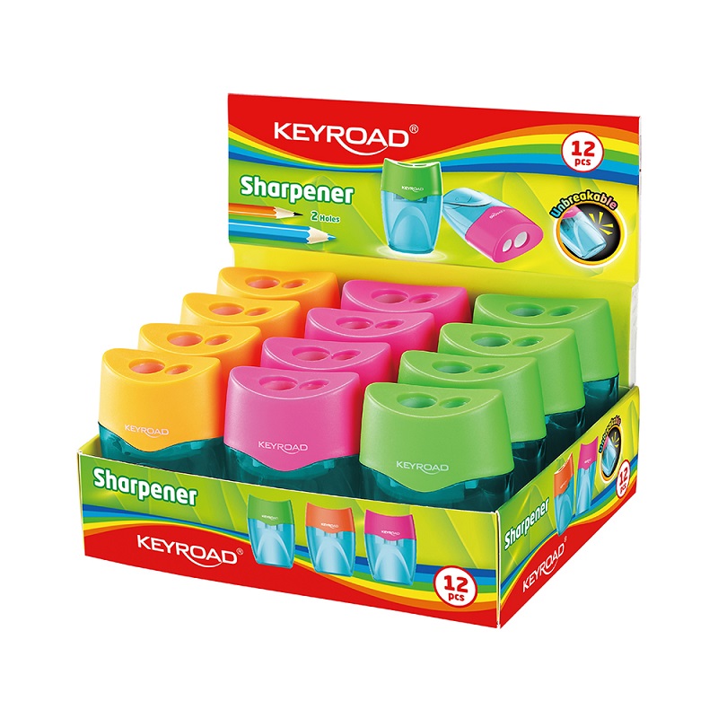 KEYROAD-SHARPENER1 Keyroad Πλαστική Ξύστρα Βαρελάκι - Image 1