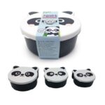 Lunch Box Set of 3 Panda Shaped